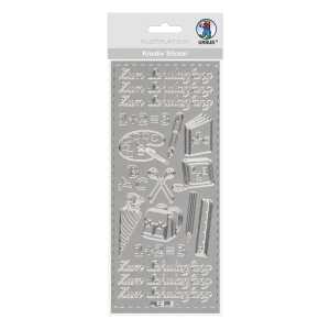 Ursus KREATIV STICKER 10x23CM,MOTIV 89,1ST.SILBER