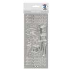 Ursus KREATIV STICKER 10x23CM,MOTIV 89,1ST.SILBER