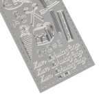 Ursus KREATIV STICKER 10x23CM,MOTIV 89,1ST.SILBER