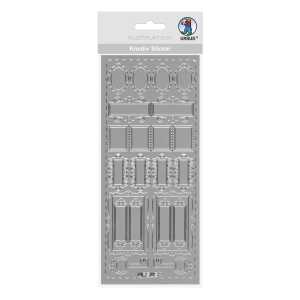 Ursus KREATIV STICKER 10x23CM,MOTIV 92,1ST.SILBER