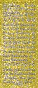 Ursus HOL.KREATIV STICKER 10x23CM,MOTIV 01,1ST.GOLD