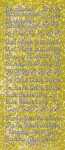Ursus HOL.KREATIV STICKER 10x23CM,MOTIV 01,1ST.GOLD