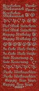 Ursus HOL.KREATIV STICKER 10x23CM,MOTIV 01,1ST.ROT