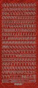 Ursus HOL.KREATIV STICKER 10x23CM,MOTIV 13,1ST.ROT