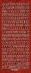 Ursus HOL.KREATIV STICKER 10x23CM,MOTIV 13,1ST.ROT