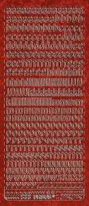 Ursus HOL.KREATIV STICKER 10x23CM,MOTIV 14,1ST.ROT