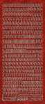 Ursus HOL.KREATIV STICKER 10x23CM,MOTIV 14,1ST.ROT