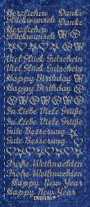 Ursus HOL.KREATIV STICKER 10x23CM,MOTIV 01,1ST.BLAU