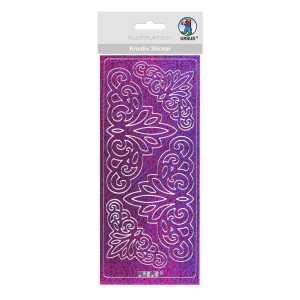 Ursus HOL.KREATIV STICKER 10x23CM,MOTIV 45,1ST.PINK