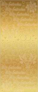 Ursus KREATIV STICKER 10x23CM,MOTIV 28,5ST.GOLD