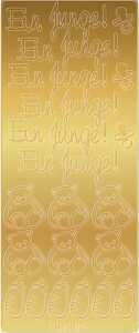 Ursus KREATIV STICKER 10x23CM,MOTIV 74,5ST.GOLD