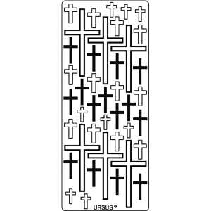 Ursus KREATIV STICKER 10x23CM,MOTIV 105,5ST.SCHWARZ