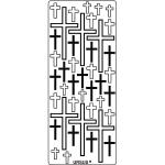 Ursus KREATIV STICKER 10x23CM,MOTIV 105,5ST.SCHWARZ