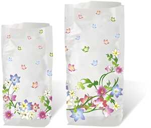 Ursus GESCHENK-BODENBEUTEL BLUMENR.14,5x23,5CM,10ST