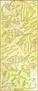 Ursus HOL.KREATIV STICKER 10x23CM,MOTIV 17,5ST.GOLD
