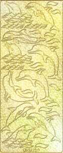 Ursus HOL.KREATIV STICKER 10x23CM,MOTIV 18,5ST.GOLD