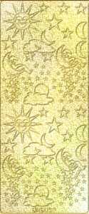 Ursus HOL.KREATIV STICKER 10x23CM,MOTIV 22,5ST.GOLD