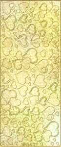 Ursus HOL.KREATIV STICKER 10x23CM,MOTIV 26,5ST.GOLD