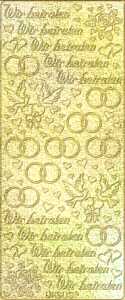 Ursus HOL.KREATIV STICKER 10x23CM,MOTIV 28,5ST.GOLD