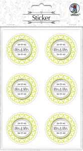 Ursus STICKER "HOCHZEIT" MRS. & MRS.