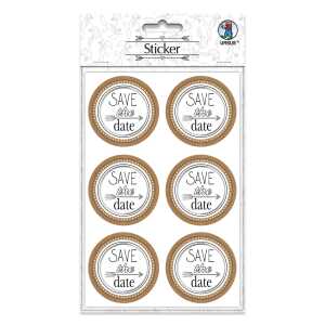 Ursus STICKER "HOCHZEIT" SAVE THE DATE