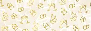 Ursus BRILLANT 230G.DIN A4,25BL.GOLD HOCHZEIT