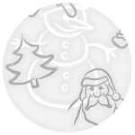 Ursus BRILLANT 230G.DIN A4,5BL.SILBER WEIHNACHTEN