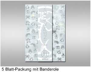 Ursus BRILLANT 230G.DIN A4,25BL.SILBER HOCHZEIT