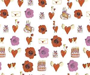 Ursus MAGIC MOMENTS 22x33CM,5BL.HONEYMOON WEISS/ROT