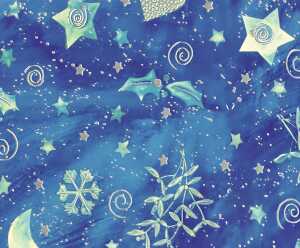 Ursus MAGIC MOMENTS 22x33CM,5BL.STAR NIGHT BLAU/SIL
