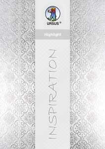 Ursus HIGHLIGHT 215G.23x33CM,5BL.SILBER ORNAMENTE