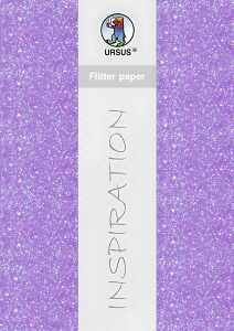 Ursus FLITTER PAPER 220G.23x33CM,5BL.LILA