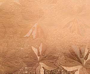 Ursus FOIL EMBOSSED PAPER "LEAVES"220G.A4,5BL.KUPFER