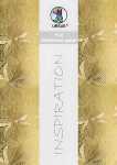 Ursus FOIL EMBOSSED PAPER "LEAVES"220G.A4,5BL.GOLD