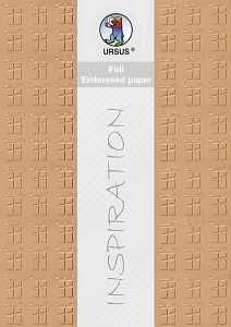 Ursus FOIL EMBOSSED PAPER "PARCELS"220G.A4,5BL.KUPFER