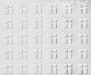 Ursus FOIL EMBOSSED PAPER "PARCELS"220G.A4,5BL.SILBER