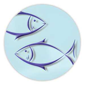 Ursus TONKTN.220G.DIN A4,5BL.CHR.SYMBOLE FISCH