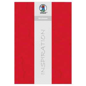 Ursus STROHSEIDE 25G.23x33CM,5BL.RUBINROT