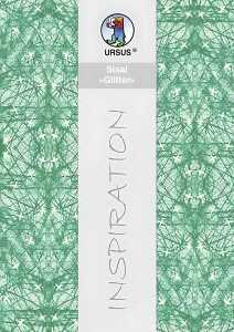 Ursus SISAL GLITTER 135G.23x33CM,5BL.DUNKELGRÜN