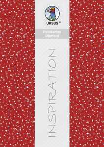 Ursus FOTOKARTON "DIAMANT"300G.22x33CM,5BL.RUBINROT