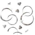 Ursus DESIGNKARTON "SILBER" 200G.DIN A4,5BL.MO.2