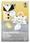 Ursus IMPRESSION 140G.23X33CM,10 BL.SORT. GO+SILBER