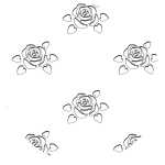 Ursus SILHOUETTENKARTON 300G.23x33CM,ROSEN 4008525234319