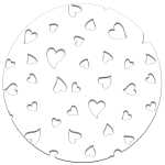 Ursus SILHOUETTENKARTON 300G.23x33CM,HERZEN 4008525234333