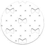 Ursus SILHOUETTENKARTON 300G.23x33CM,SCHLEIFEN 4008525234418
