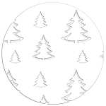 Ursus SILHOUETTENKARTON 300G.23x33CM,WEIHNACHTSBÄUME...