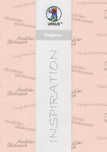 Ursus ELEGANCE 220G.23x32CM,5BL.GLÜCKWÜ.LACHS