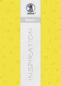 Ursus ELEGANCE 220G.23x32CM,5BL.HERZEN SONNENGELB