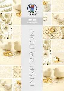 Ursus STARL."HOCHZEIT CREME/GO"240G.DIN A4,5BL.M 01