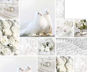 Ursus STARL."HOCHZEIT WEISS/SIL"240G.DIN A4,5BL.M01